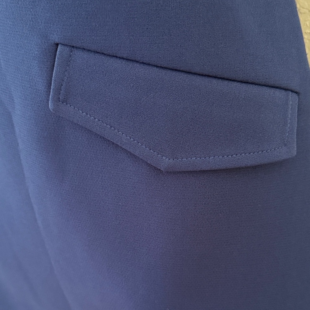 Chic A-Line Blue Black Dress - Picture 5 of 10